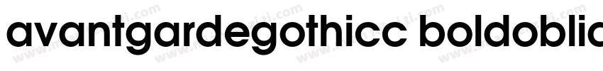 avantgardegothicc boldoblique字体转换